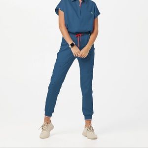 Mediclo Catalina Jogger Scrub Pants (Caribbean Blue)